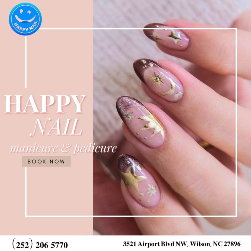 crylic nail extensions applied at nail salon 27896