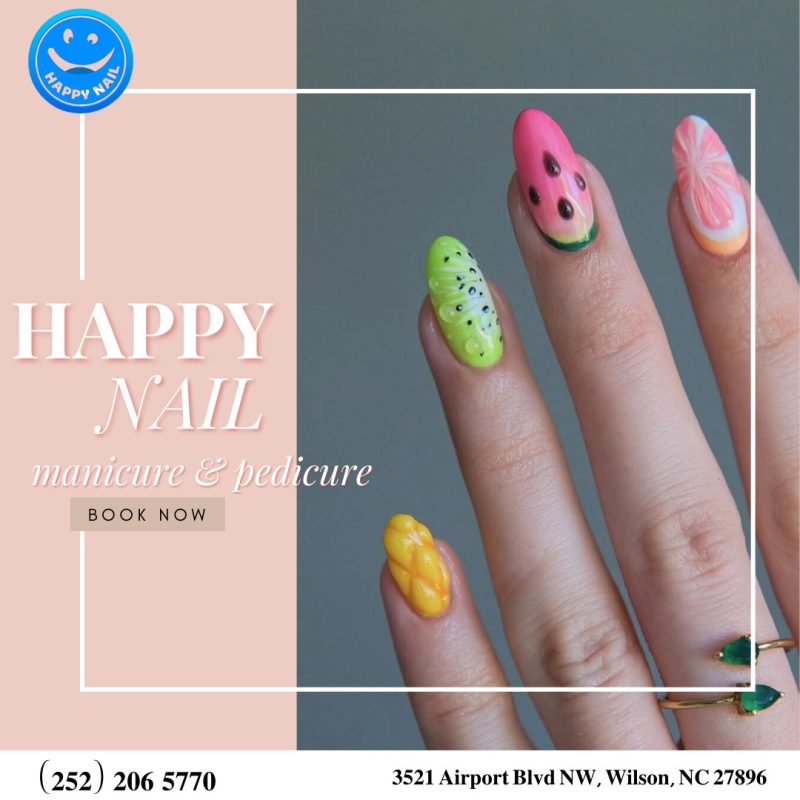 Latest manicure trends including metallic finishes and seasonal nail art at nail salon 27896